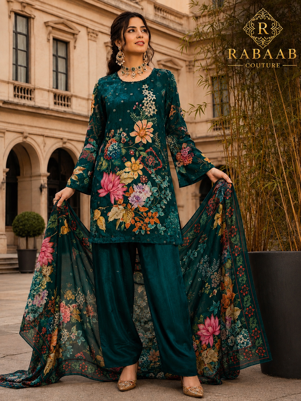 Farshi - Floral Farshi Silk