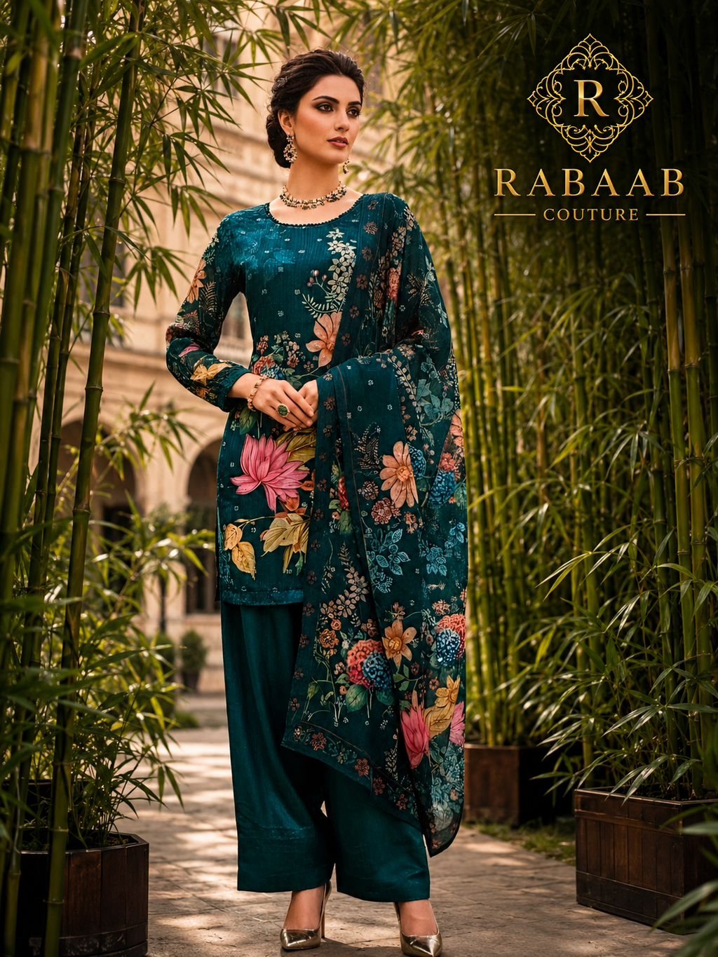 Farshi - Floral Farshi Silk