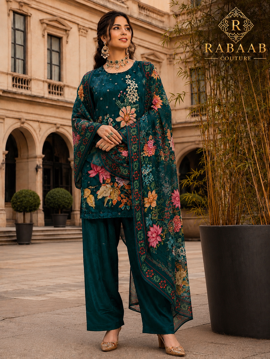 Farshi - Floral Farshi Silk