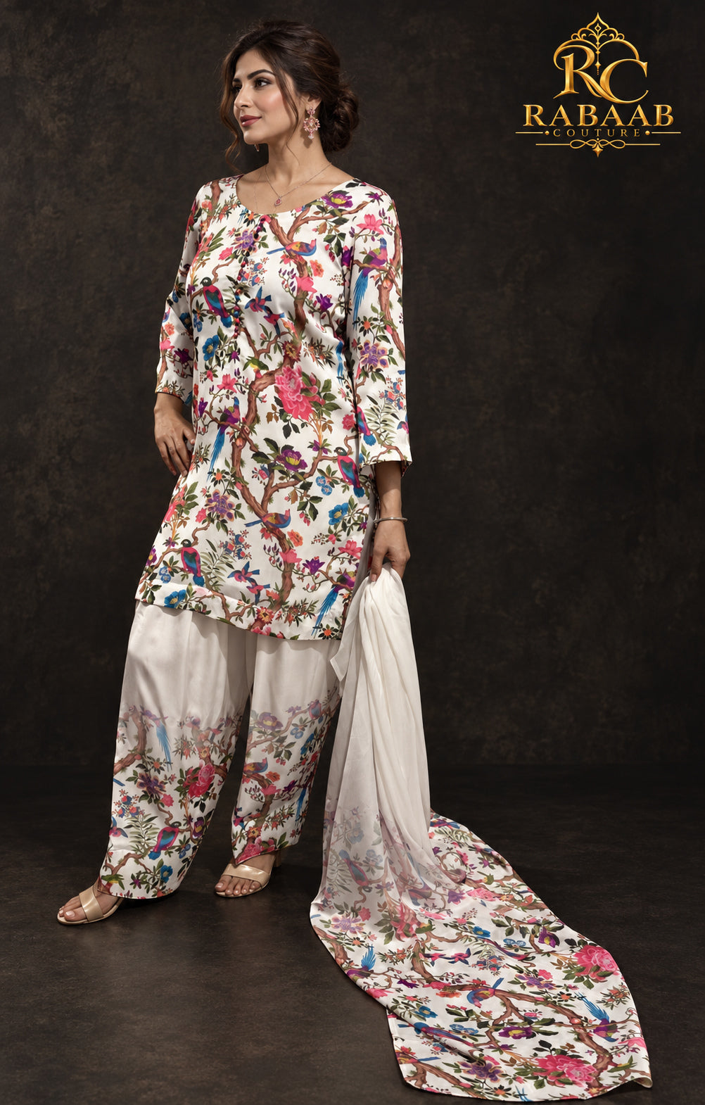 SATIN SILK FARSHI SALWAR SUIT