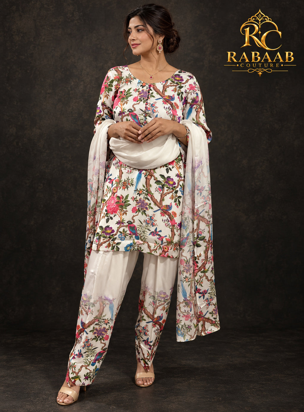 SATIN SILK FARSHI SALWAR SUIT