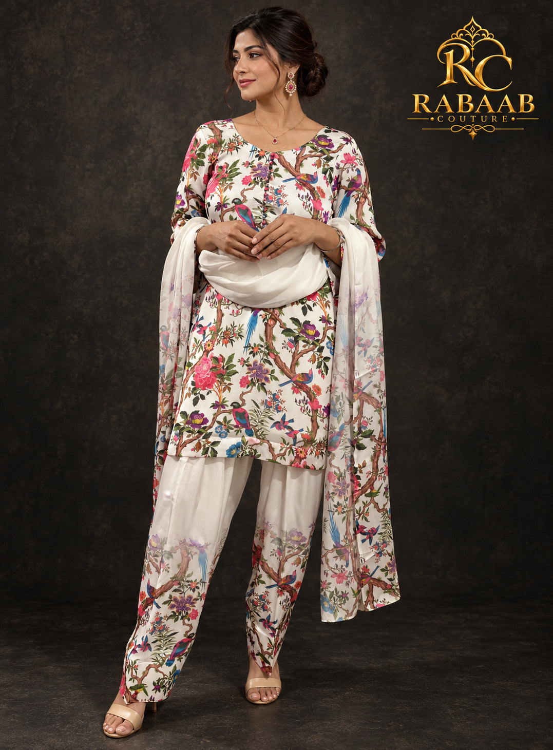 SATIN SILK FARSHI SALWAR SUIT