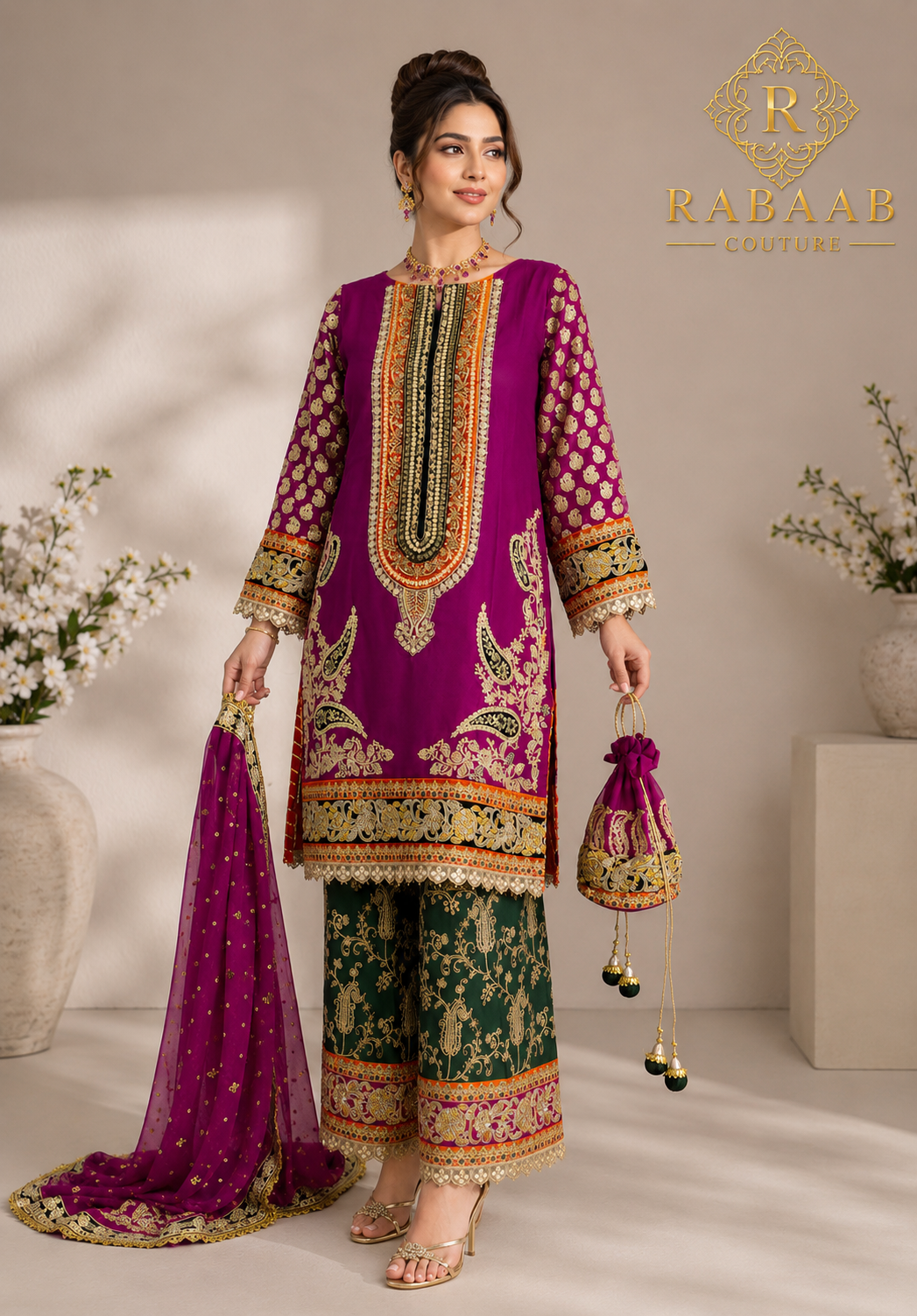 Mehrunisa - 3 PC Suit