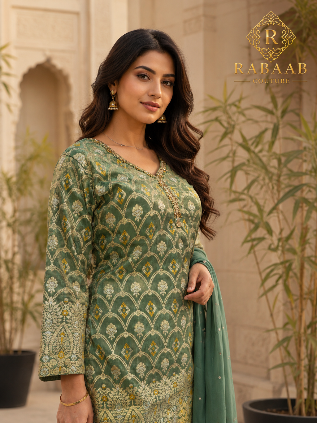 Sharara Set - Jacquard Silk