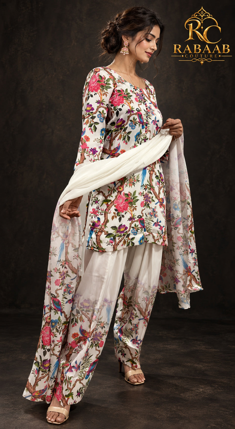 SATIN SILK FARSHI SALWAR SUIT