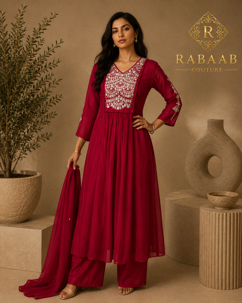 Anarkali Palazo Set
