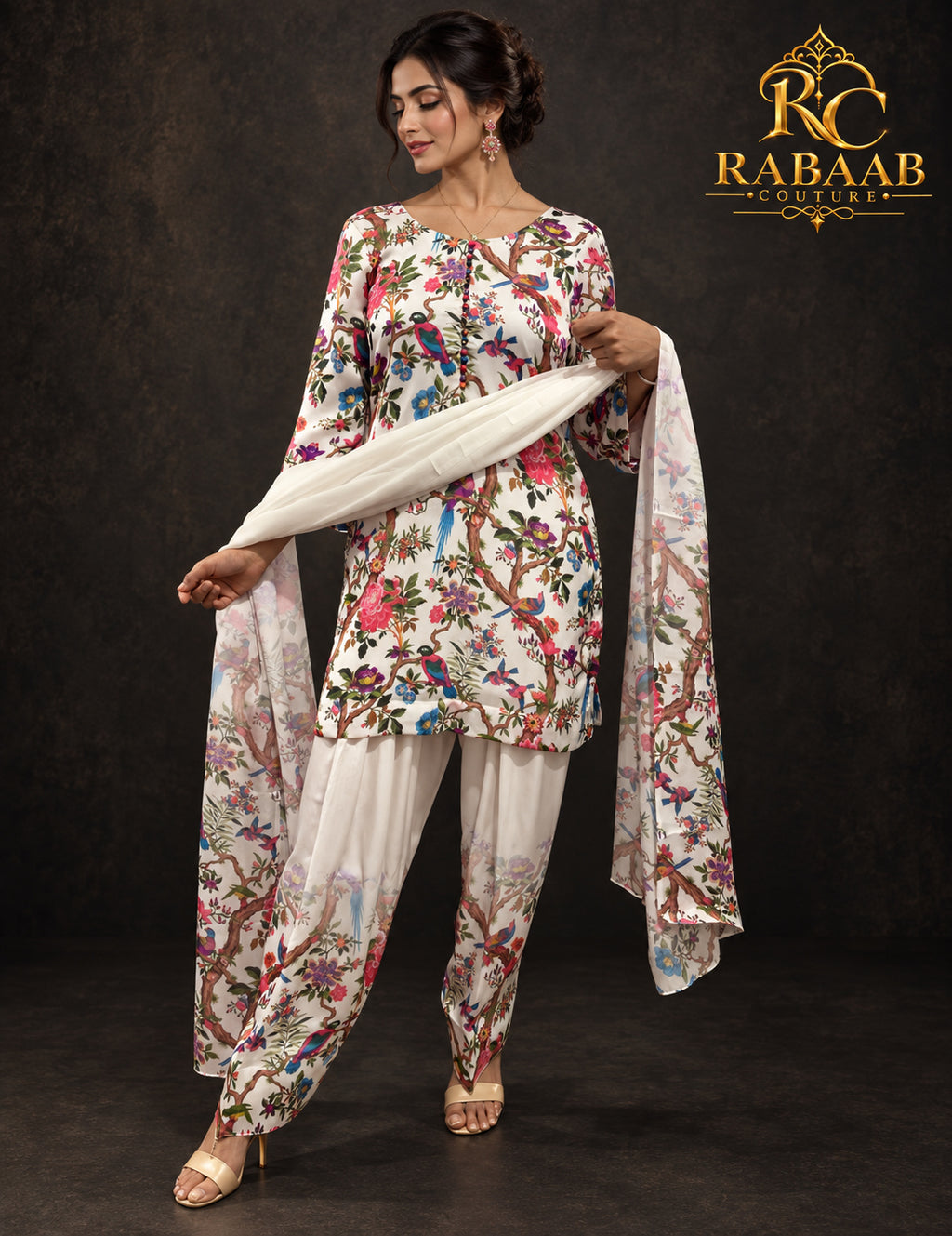 SATIN SILK FARSHI SALWAR SUIT