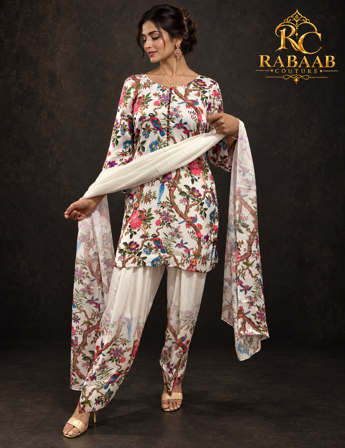 SATIN SILK FARSHI SALWAR SUIT