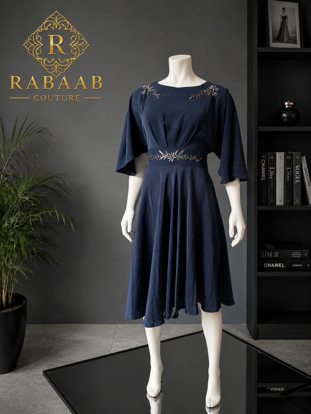 ROYAL BLUE MIDI DRESS