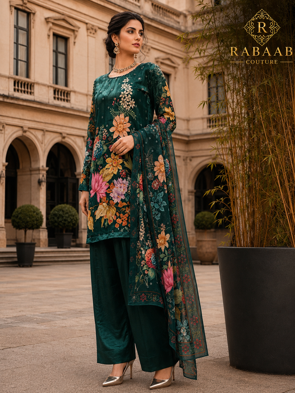 Farshi - Floral Farshi Silk