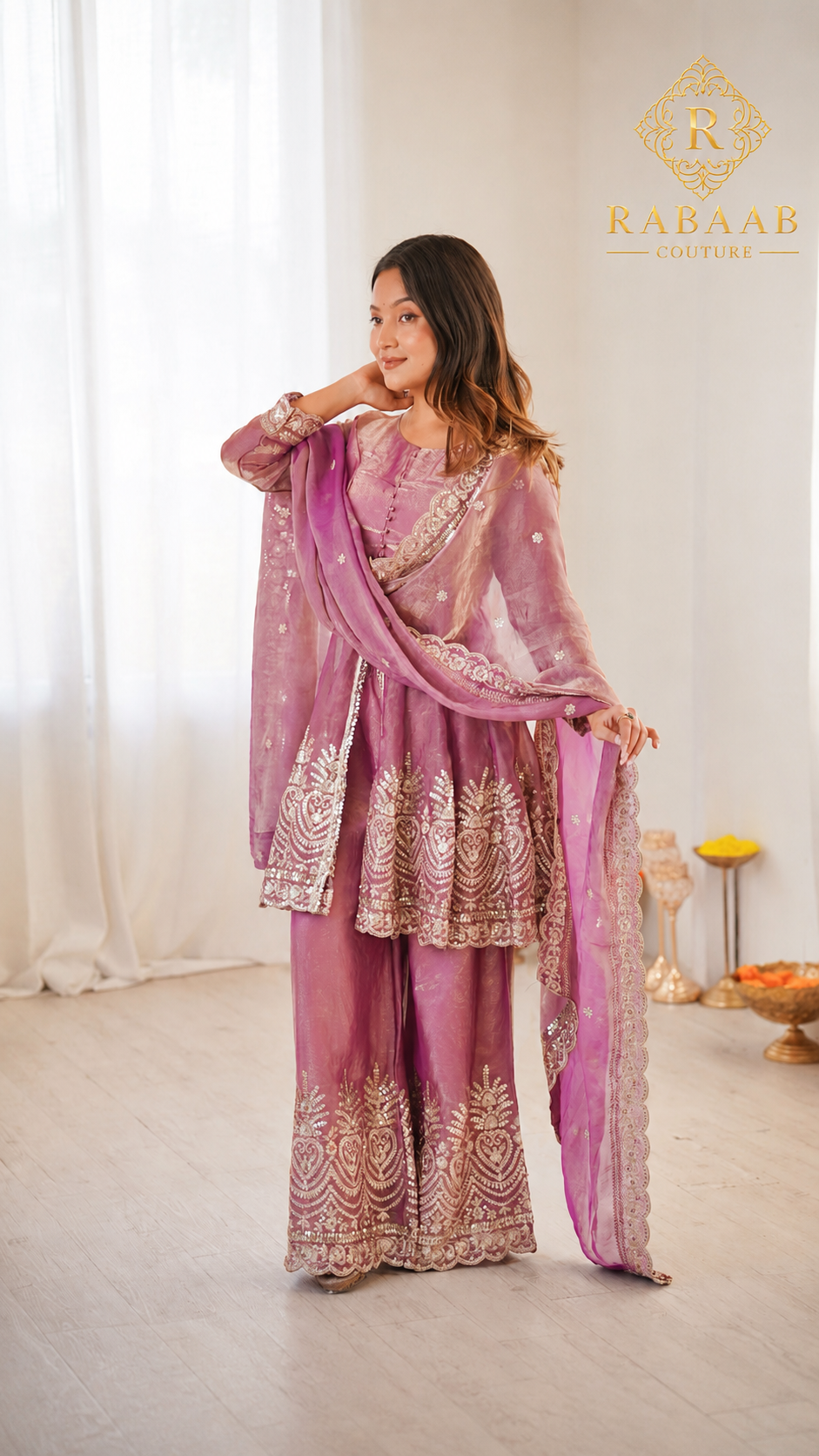 FENDI SILK SHARARA SUIT