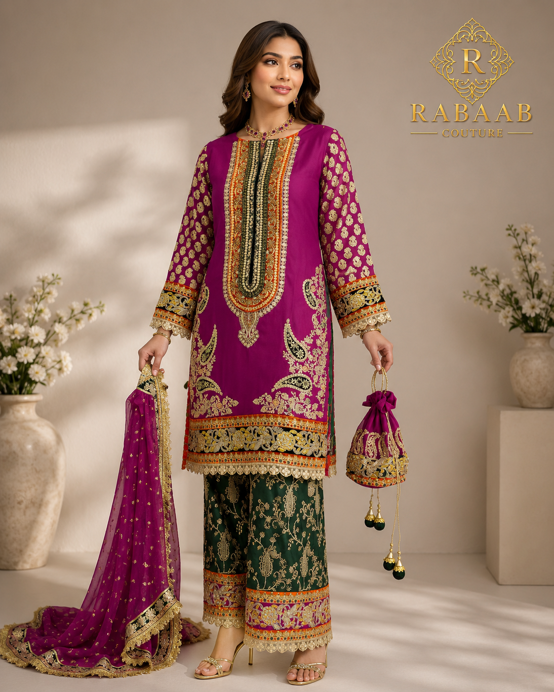 Mehrunisa - 3 PC Suit
