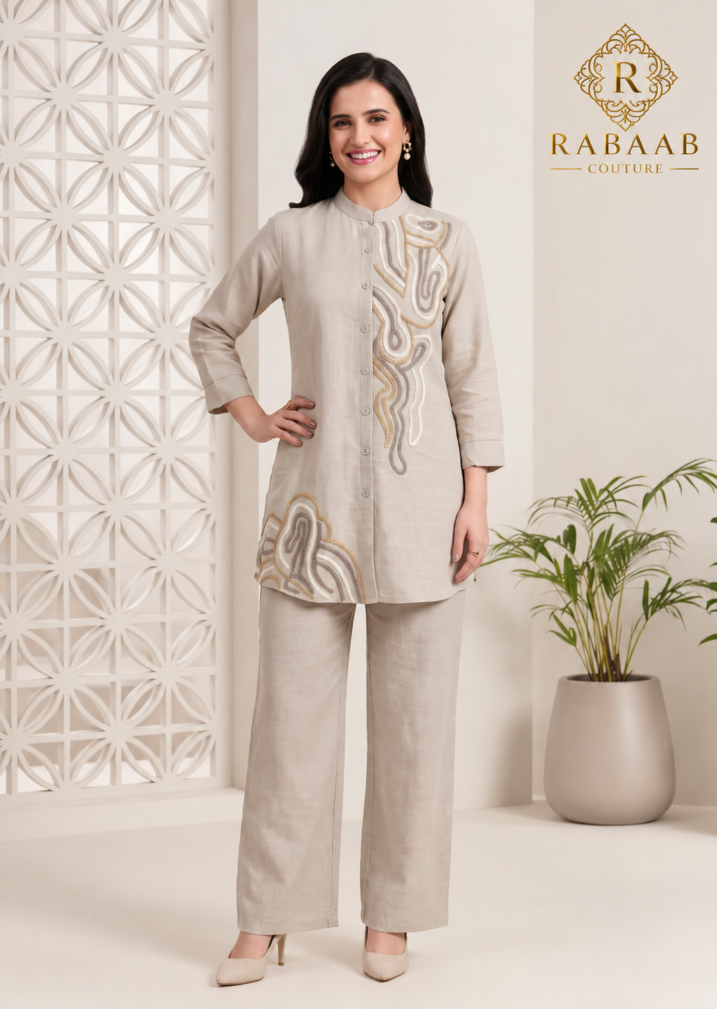 IVORY TONED CO-ORD SET