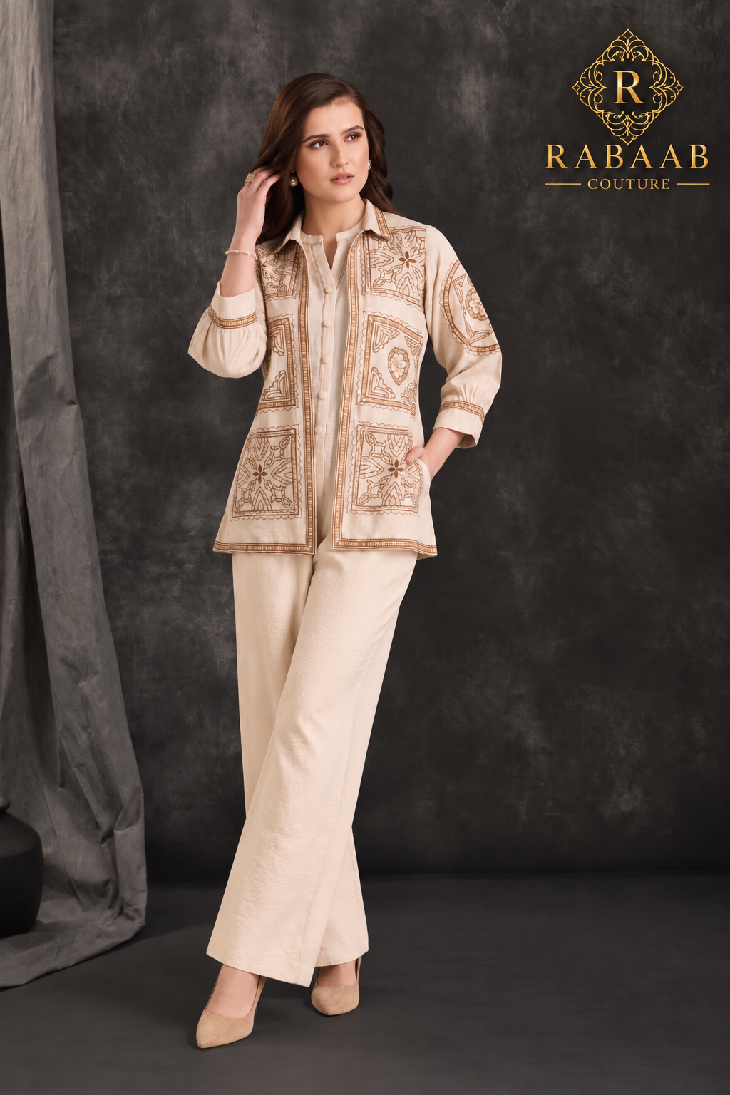 BEIGE 3PC CO-ORD SET