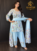 SATIN SILK FARSHI SUIT
