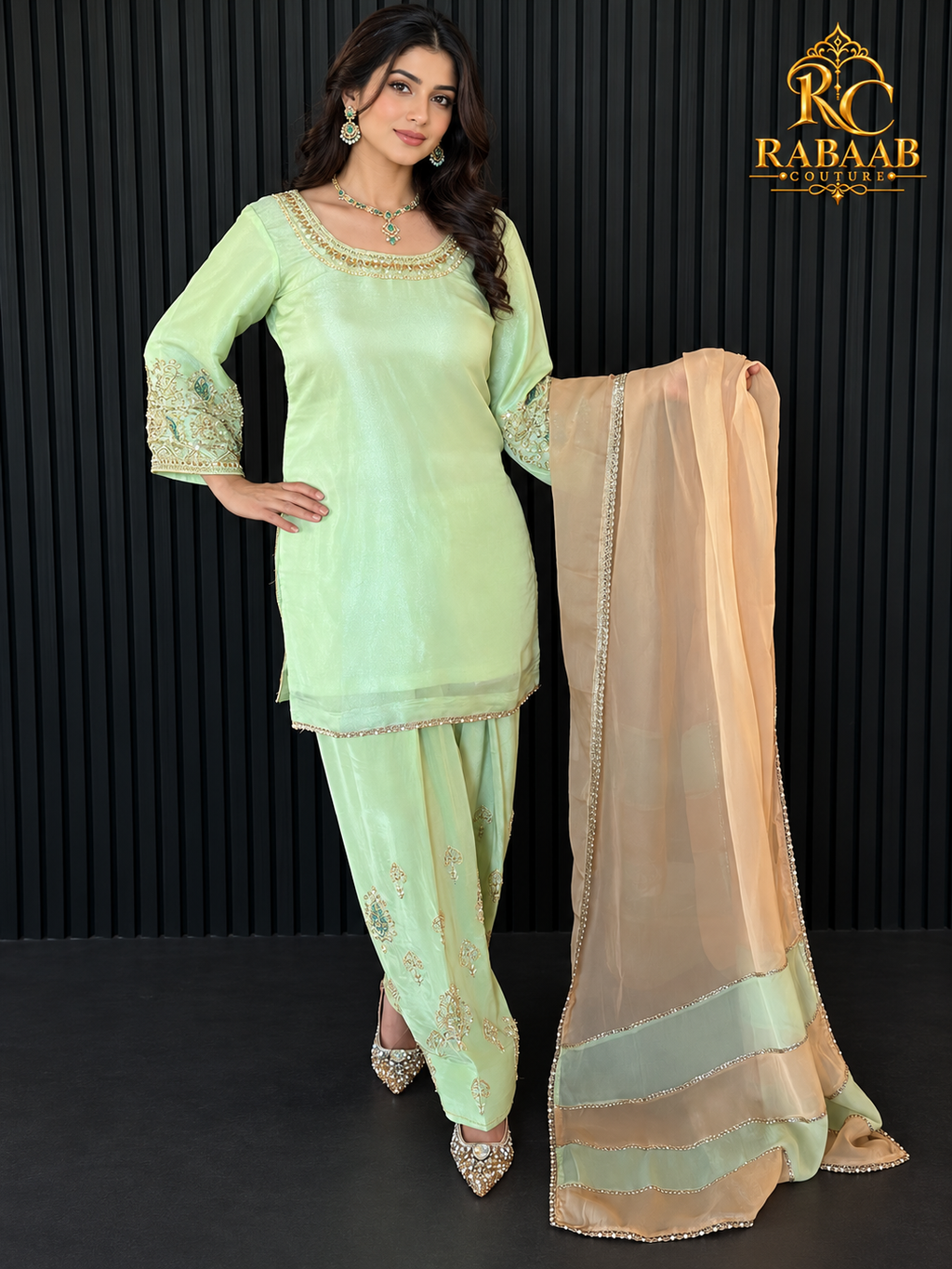 Salwar Kameez (Farshi Salwar) - Neeru Bajwa Edition
