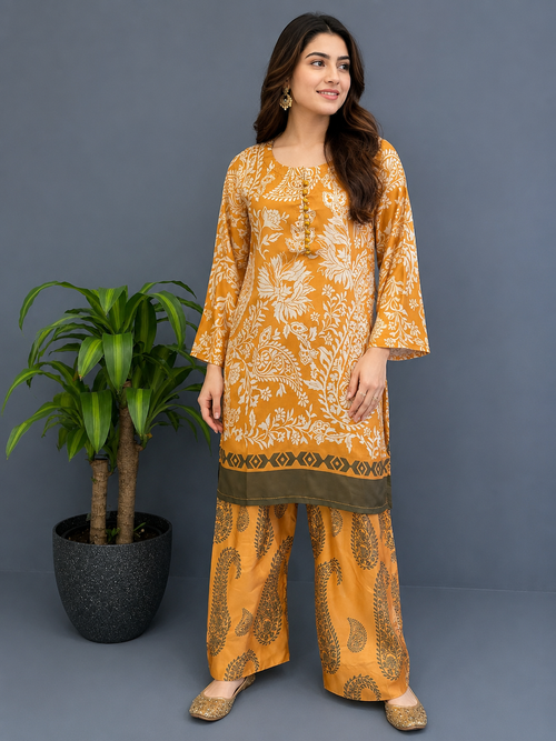 2 PIECE FARSHI SUIT w Open Trousers