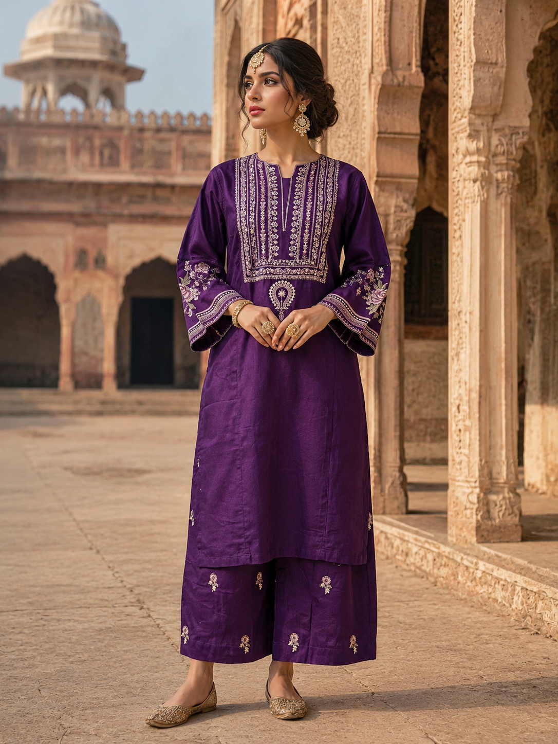 2 Piece Purple Suit