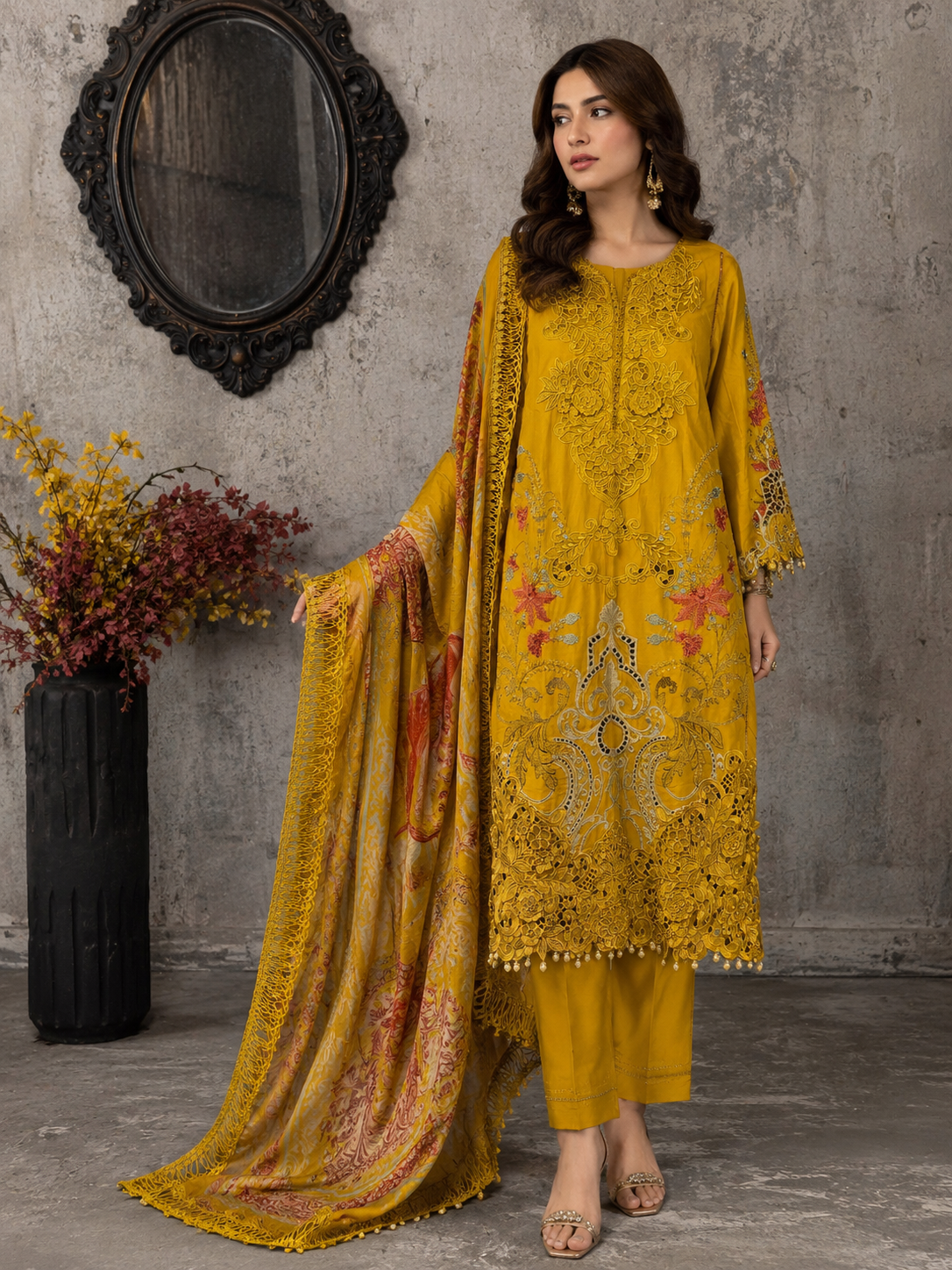 3 Piece - Sunehri Suit