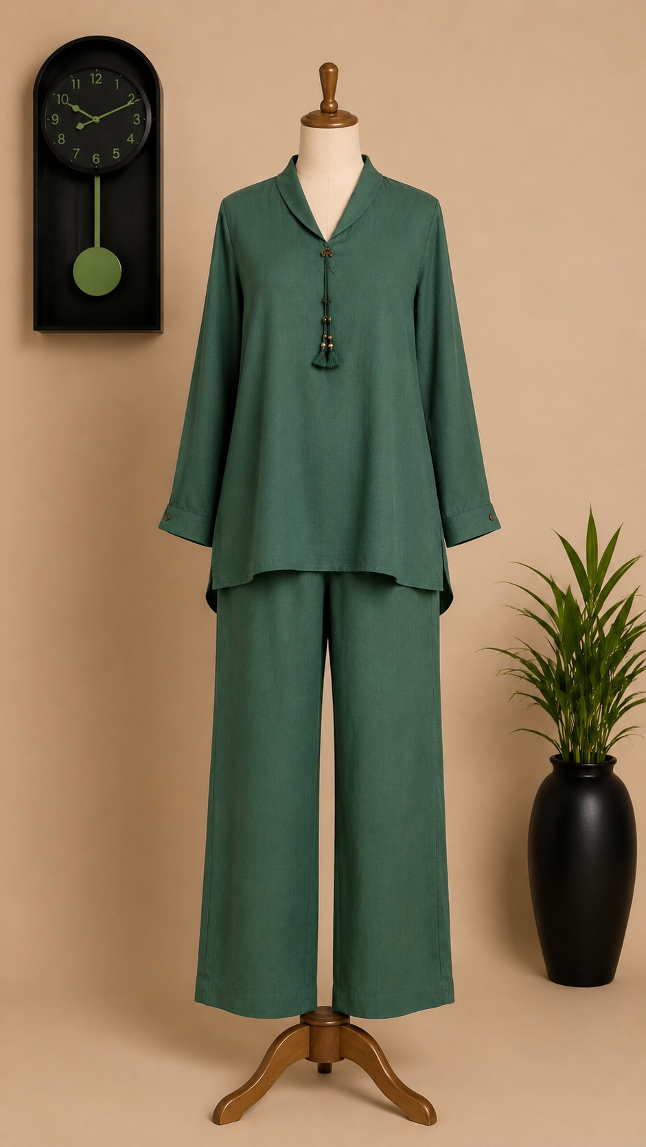 Dark Olive Co-ord set - 2 piece
