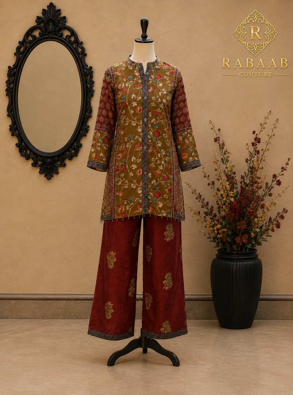 Co-ord Set - 2 Piece Open Cut Pants