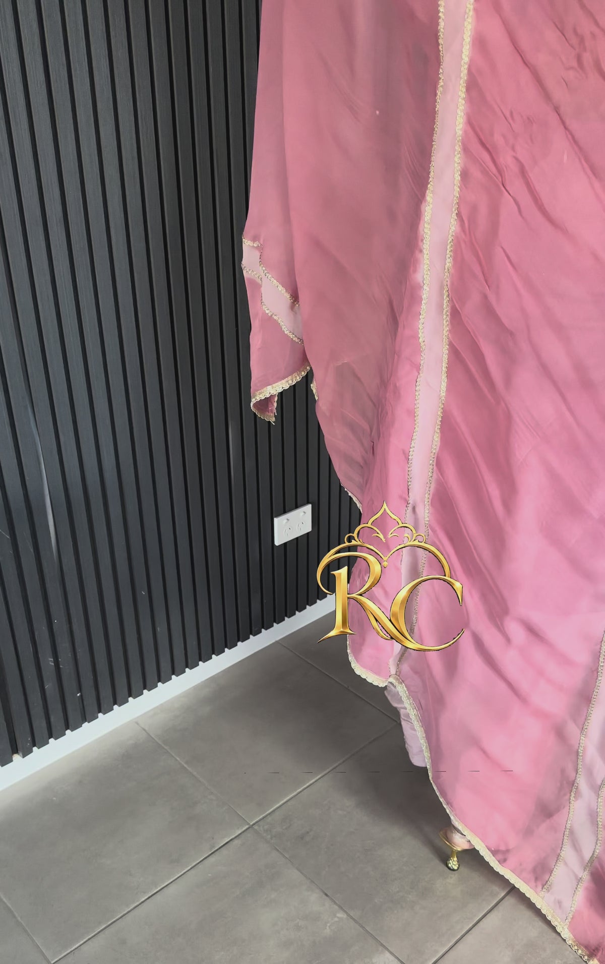 SALWAR KAMEEZ - Onion Pink suit & Pastel pink Farshi salwar